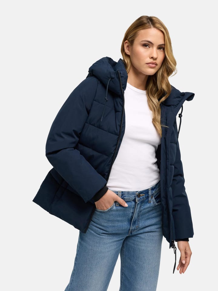 Steppjacke Wattewunder XIV in Navy