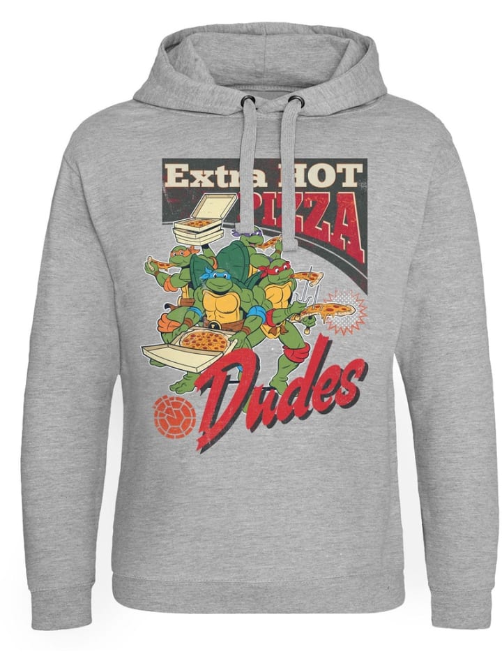 Hoodie "Extra Hot Pizza Dudes Epic Hoodie" in Grau