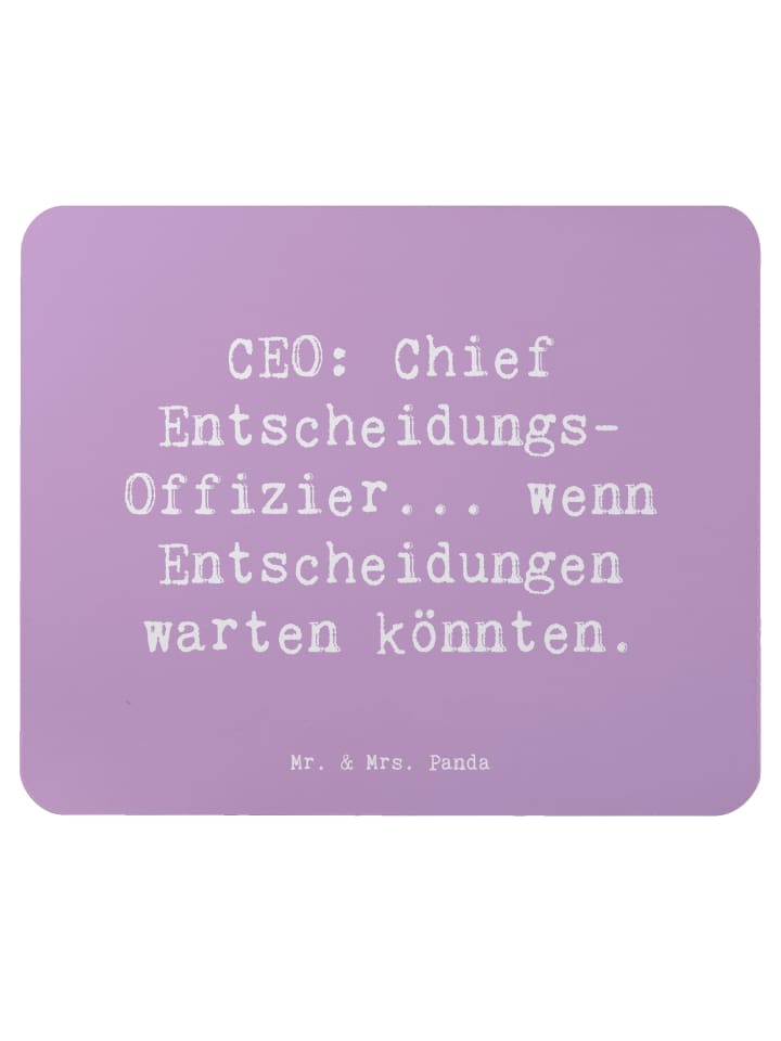 Mauspad Spruch ZeichenO Entscheidungen mit Spruch in Lavendeltraum
