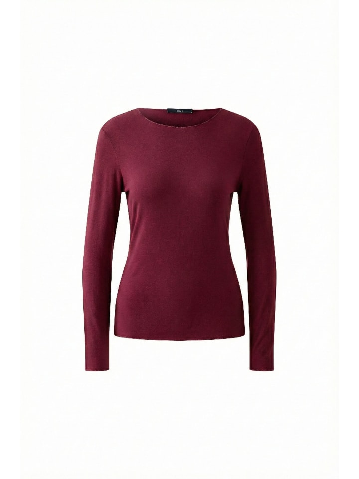 Schmal geschnittenes Langarmshirt aus Modaljersey in Bramble Berry