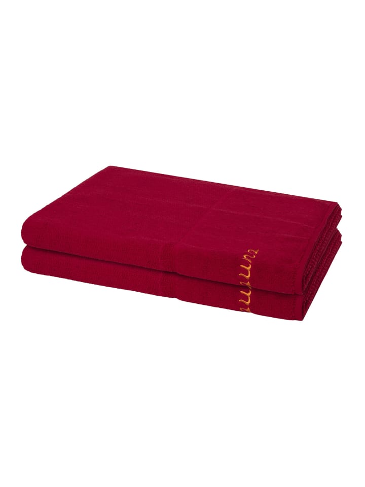 2 X Saunatuch im Set Pearl in Ruby