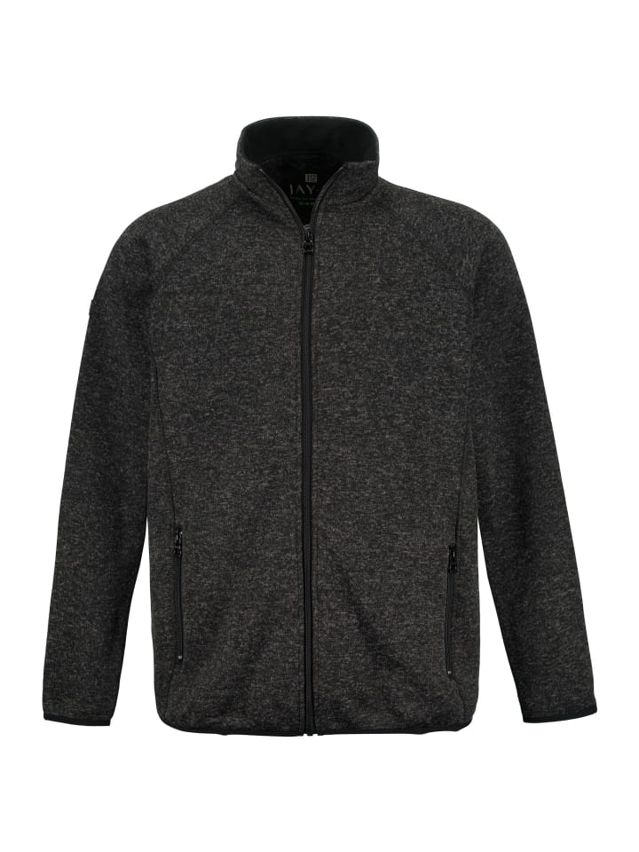Fleecejacke in schwarz
