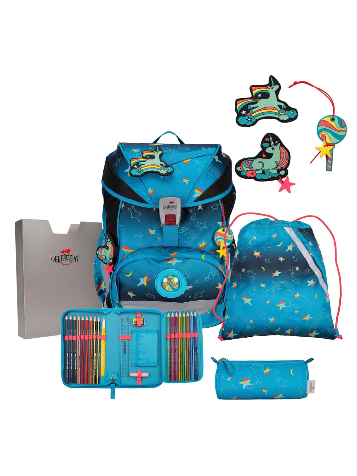 ErgoFlex LED Schulranzen-Set 5-teilig Rainbow Star