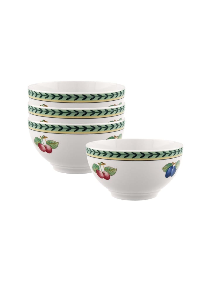 4er Set Bols French Garden Fleurence in ø 14 cm in bunt