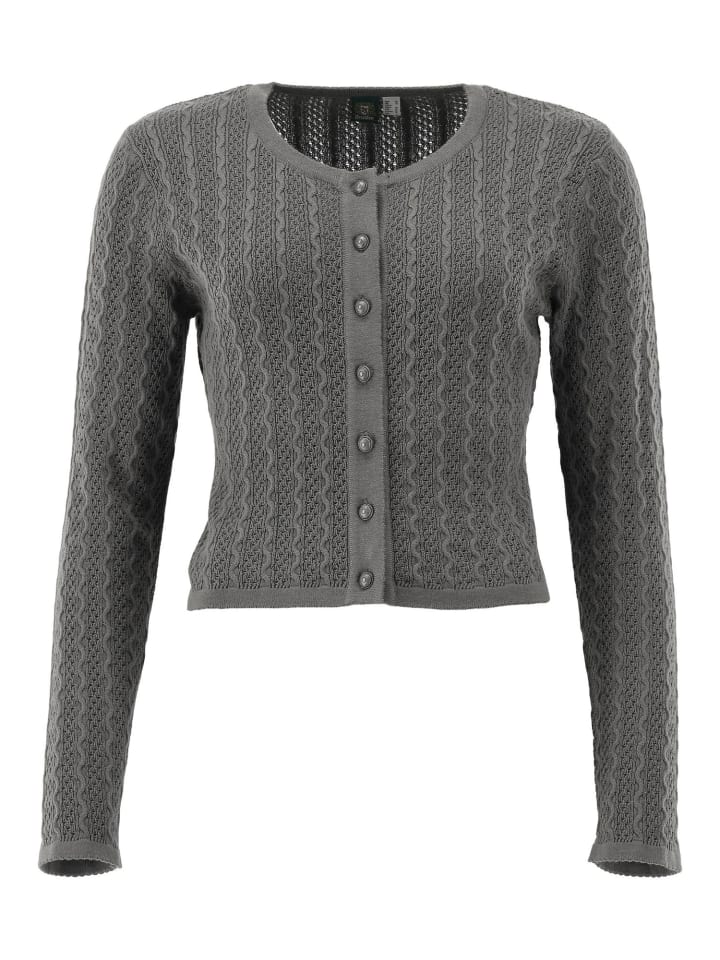 Strickjacke Borida in mittelgrau
