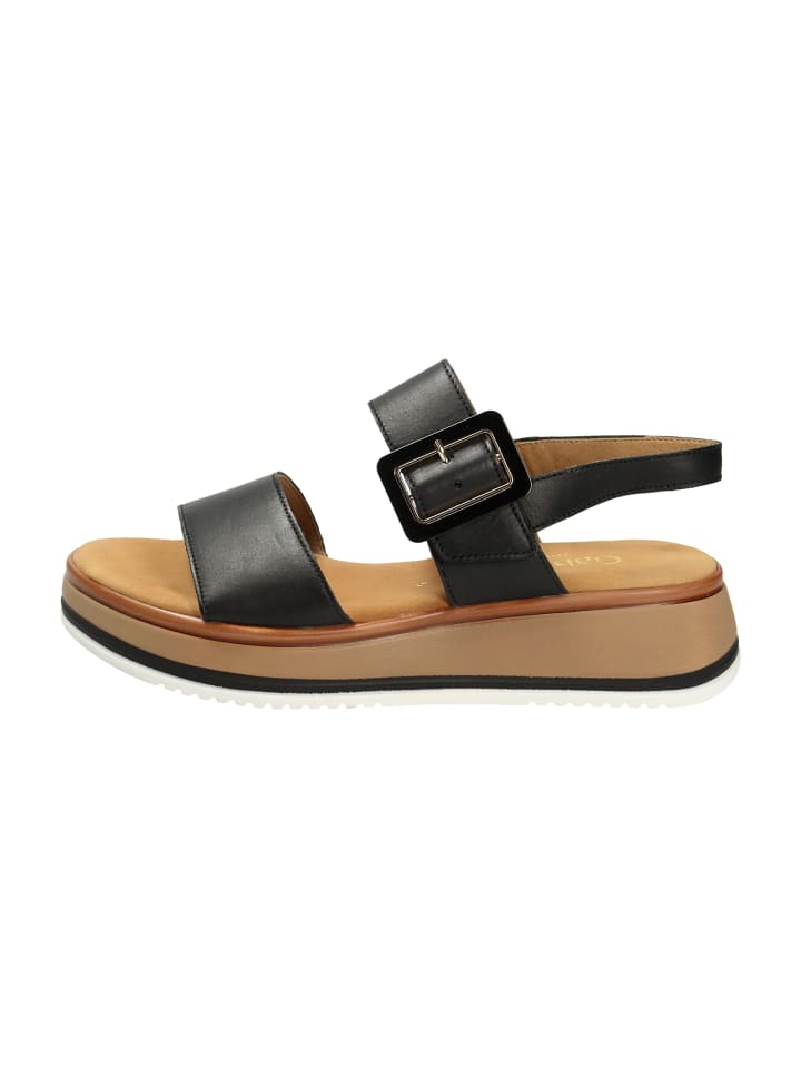 Plateau Sandaletten in Schwarz