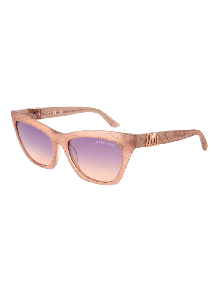 Frauen Sonnenbrille Katzenauge Beige