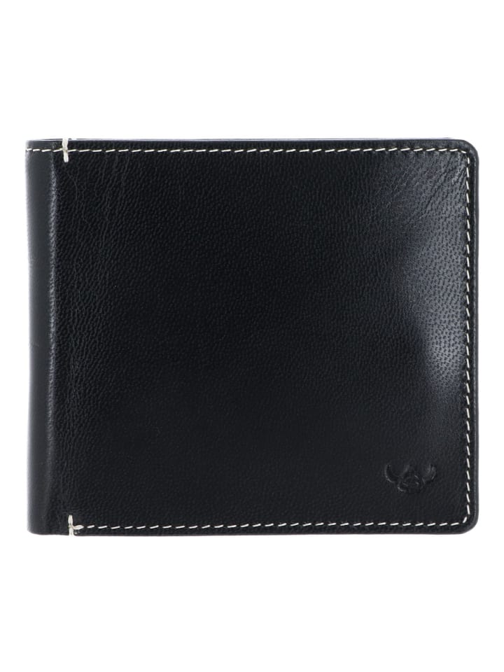 Bari Geldbörse RFID Schutz Leder 11.5 cm navy