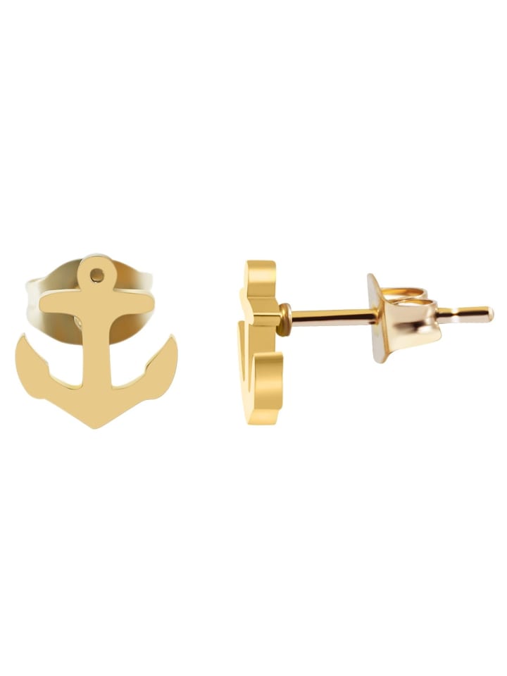 Damen Ohrringe – Ohrstecker aus Edelstahl in gold