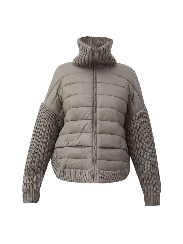 Steppjacke Strick in light brown