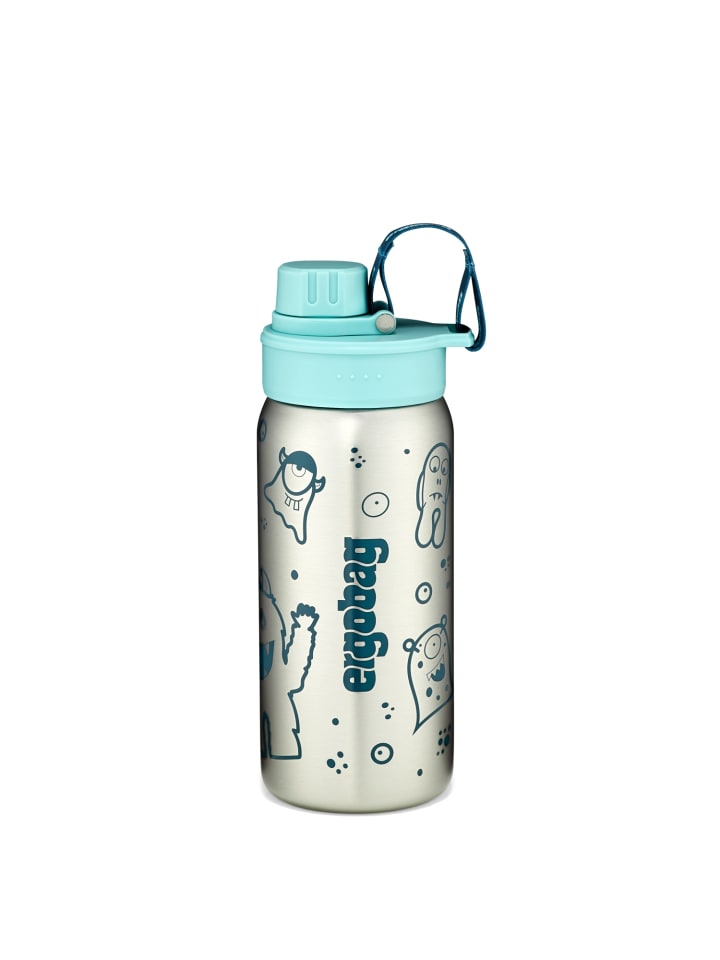 ergobag Edelstahl Trinkflasche Petrol
