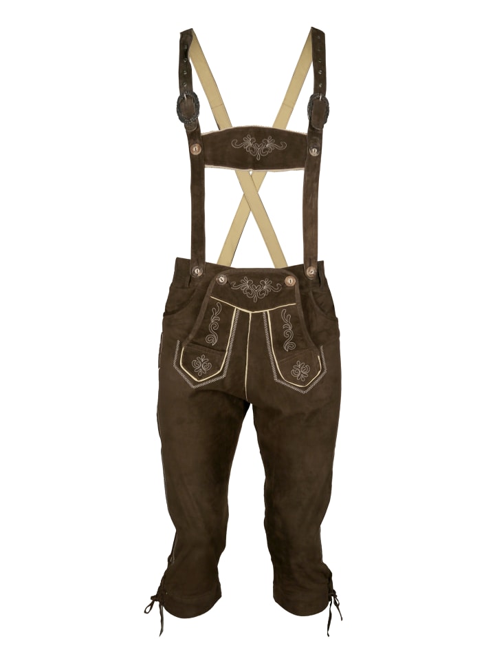 Trachtenlederhose FRANZBERG in braun