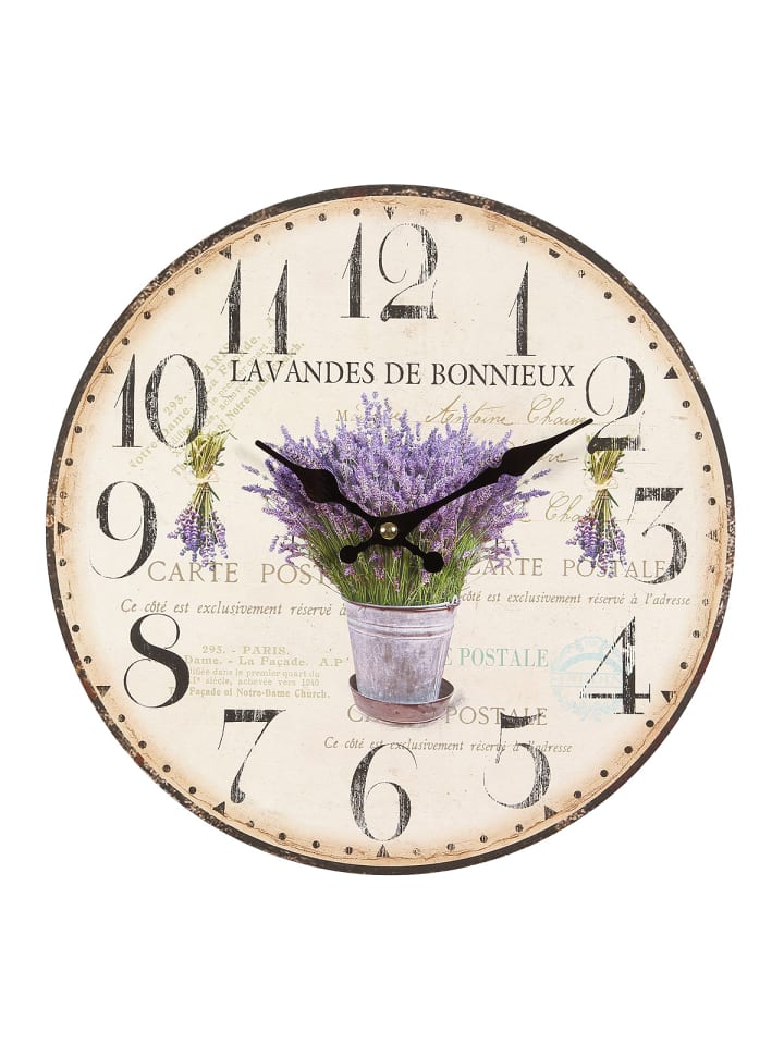 Wanduhr - Lavendel - 28 cm