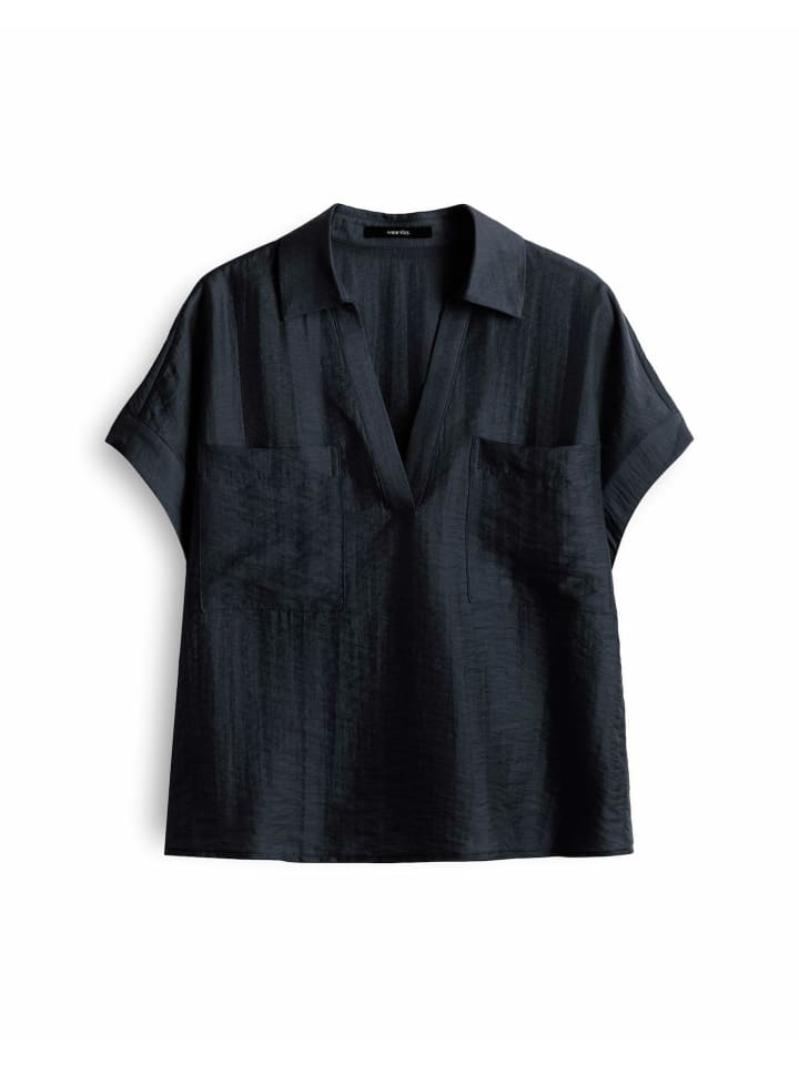 Schluppenbluse für Damen in blau