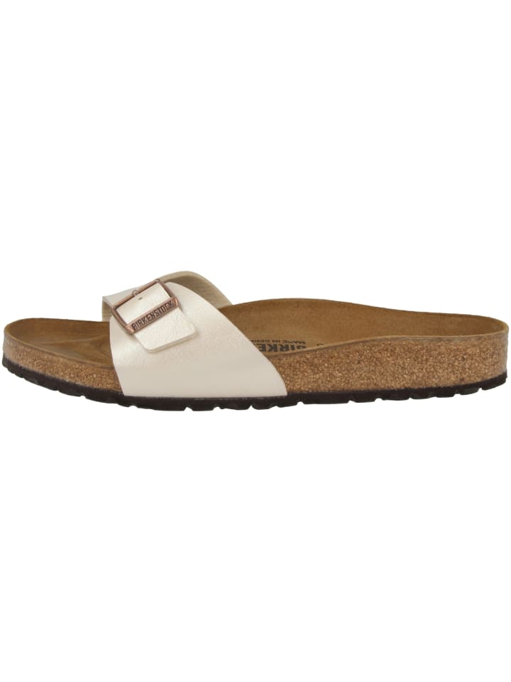 Pantolette Madrid Birko-Flor Graceful schmal in weiss
