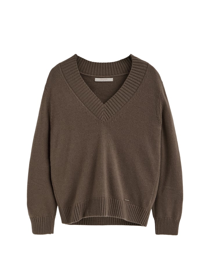 Pullover WOMAN MILES JERSEY LONG SLEEVE REGULAR FIT in Braun