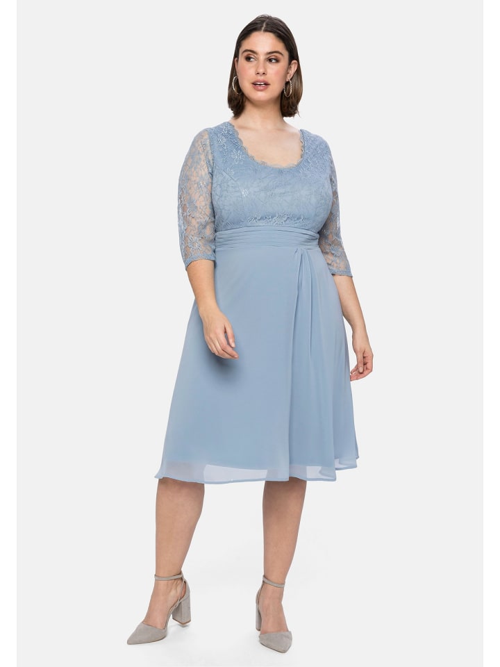 günstig sheego in Kleid limango | kaufen eisblau