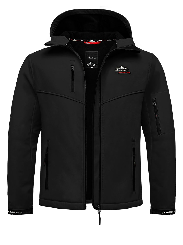 Softshelljacke Greeley in Schwarz
