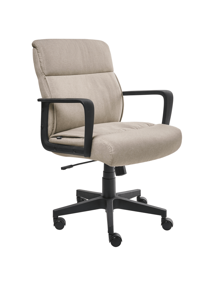 Bürostuhl BYRON in Beige/Schwarz - (W) 61 x (H) 93 x (L) 69 cm