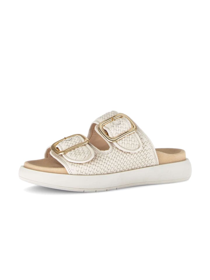 Pantoletten in beige
