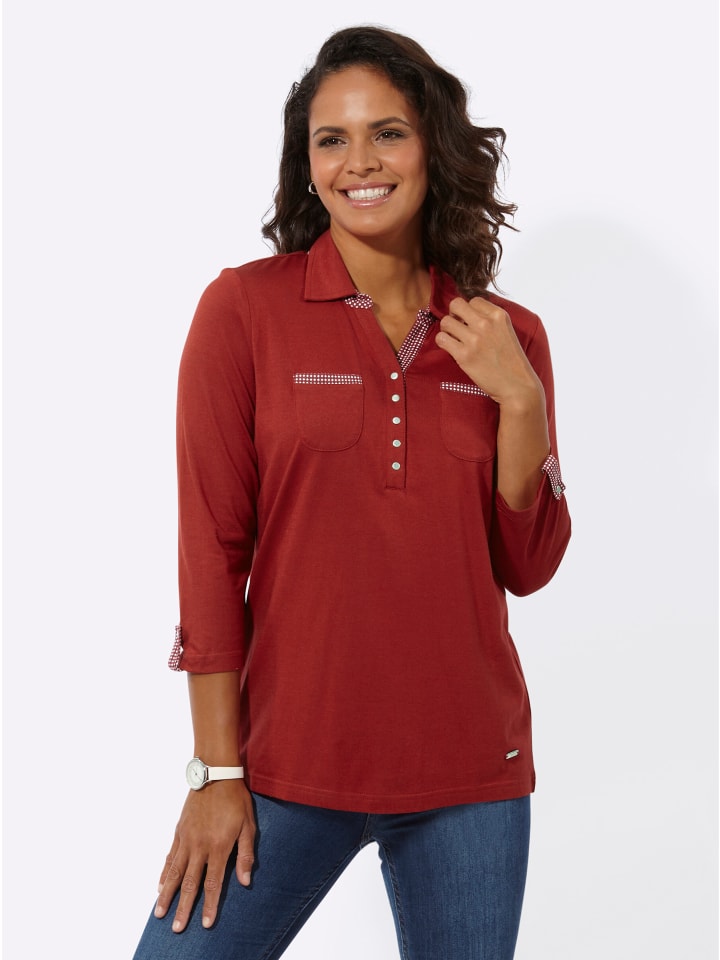 Poloshirt in kirsche