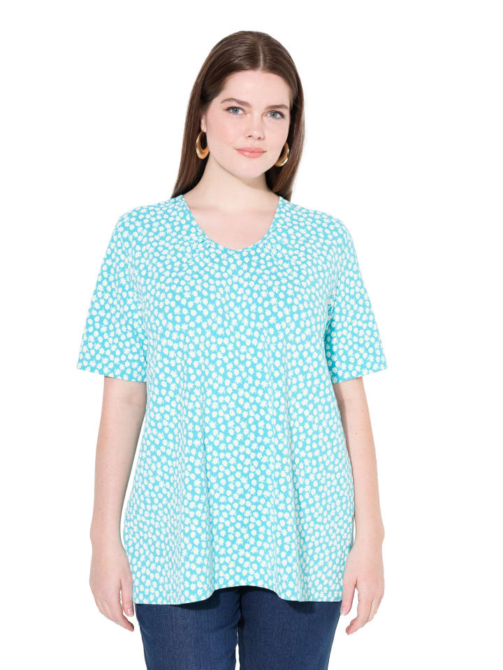 Shirt in tiefes aqua