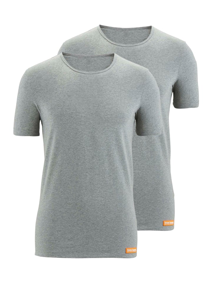 Unterhemd / Shirt Kurzarm WARM UP in Grau Melange