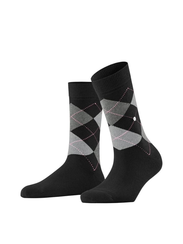 Socken 1er Pack in Schwarz/Grau/Rosa
