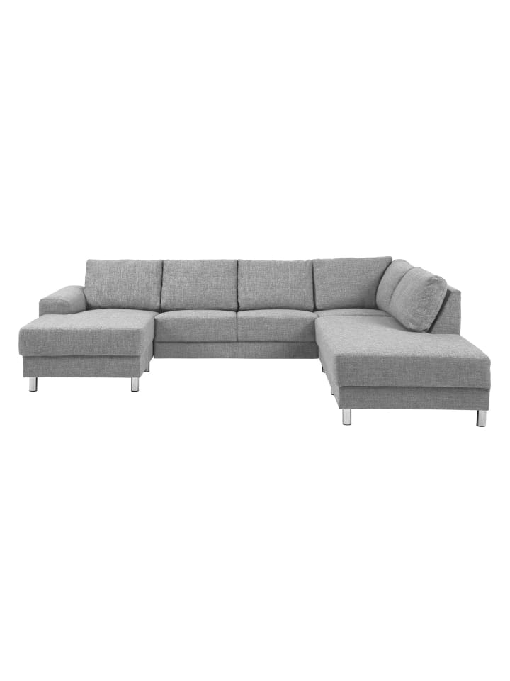 Ecksofa Calverton Grau 287 x 221 cm