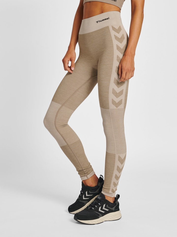 Leggings Hmlclea Multisport Damen in CHATEAU GRAY/DRIFTWOOD MELANGE