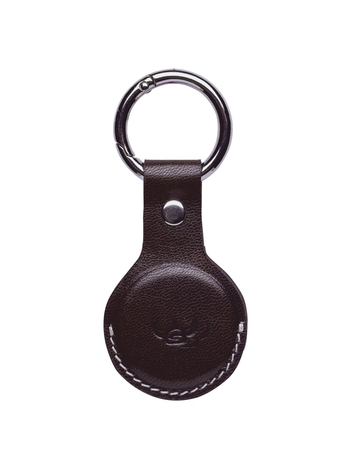 Bari Schlüsselanhänger Leder 4 cm chocolate