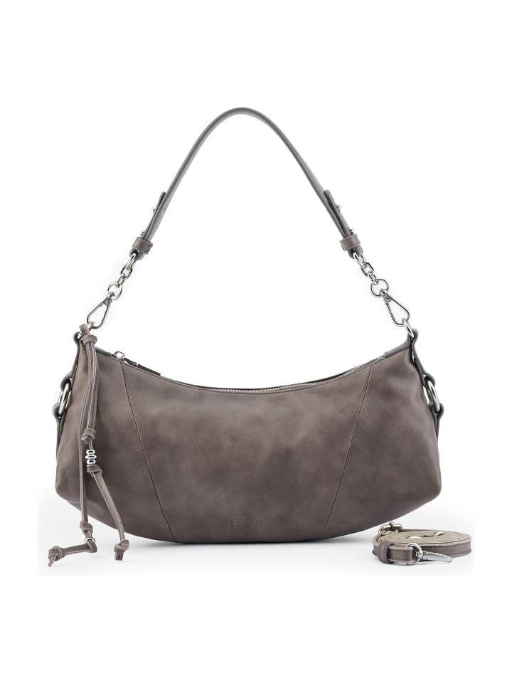 Stay With Me Schultertasche Leder 31 cm muddy khaki brown