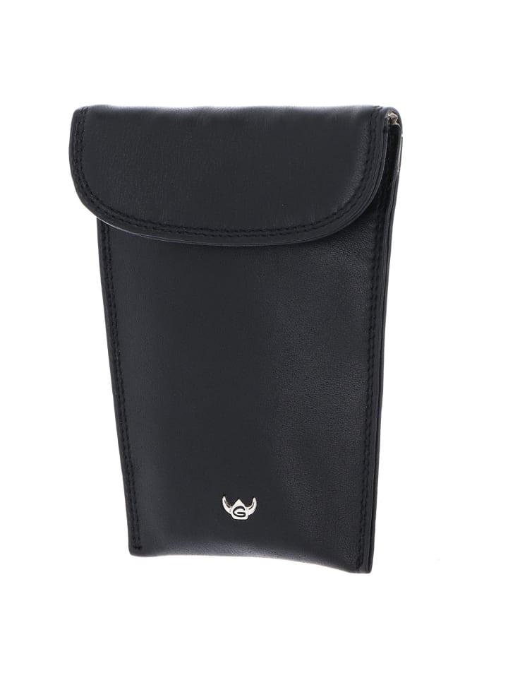 Polo Schlüsseletui Leder 8.5 cm schwarz