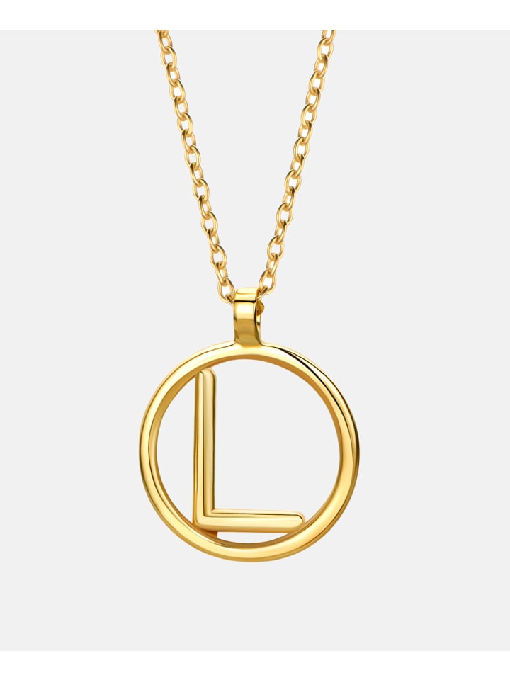 Kette aus 375 Gelbgold Buchstabe L