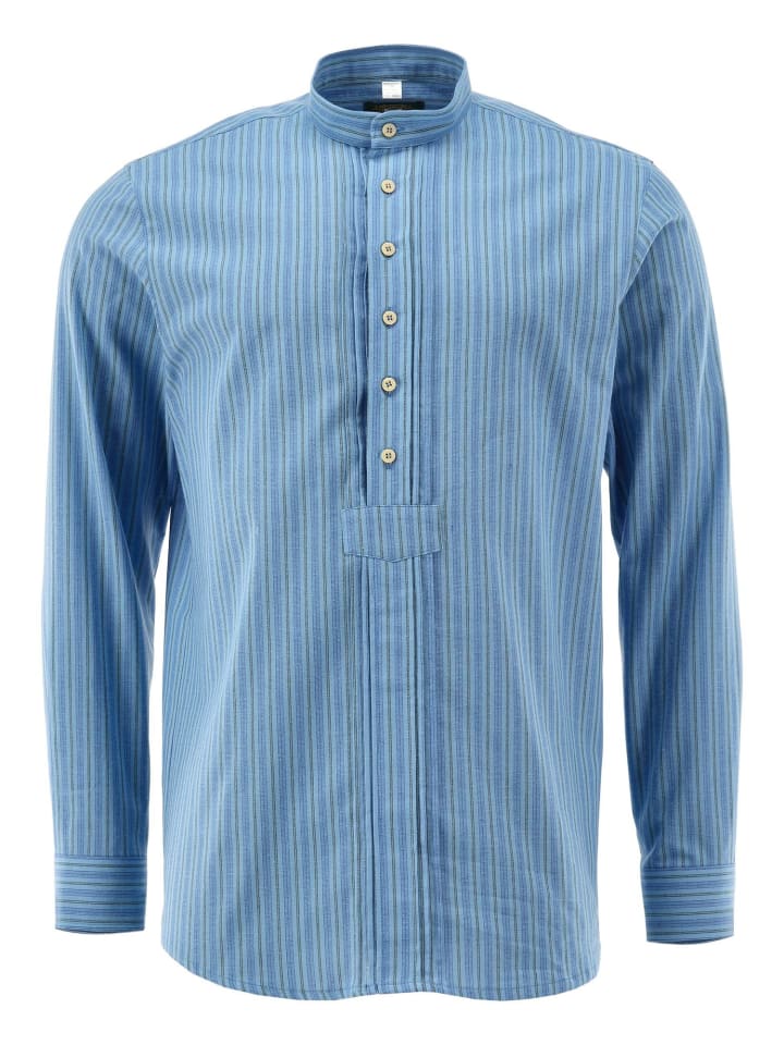Trachtenhemd Xenara in hellblau/bleu