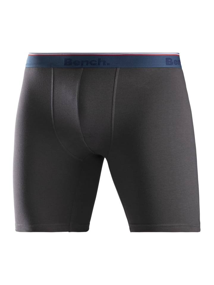 Langer Boxer in rot, blau, anthrazit, schwarz