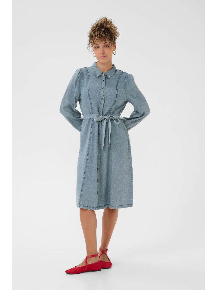 Kleid CREllie Feminine in Seattle Mid Blu Denim