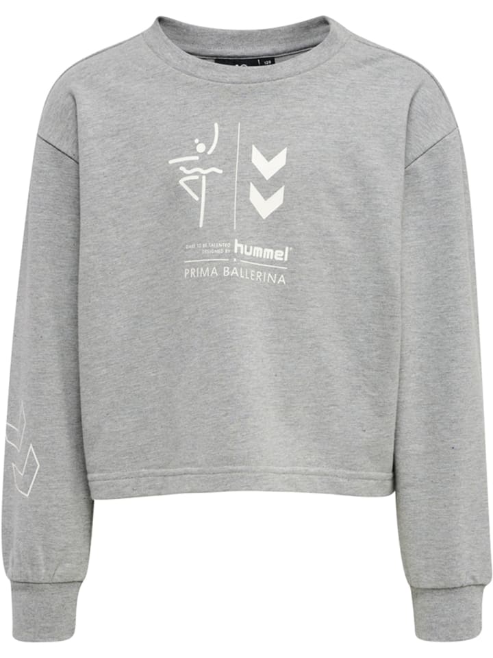 Sweatshirt Hmlprima Mädchen in GREY MELANGE