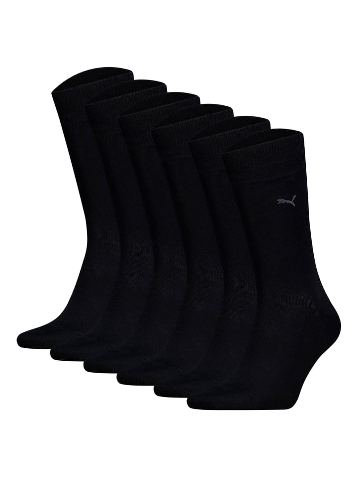 Socken 6er Pack in Schwarz