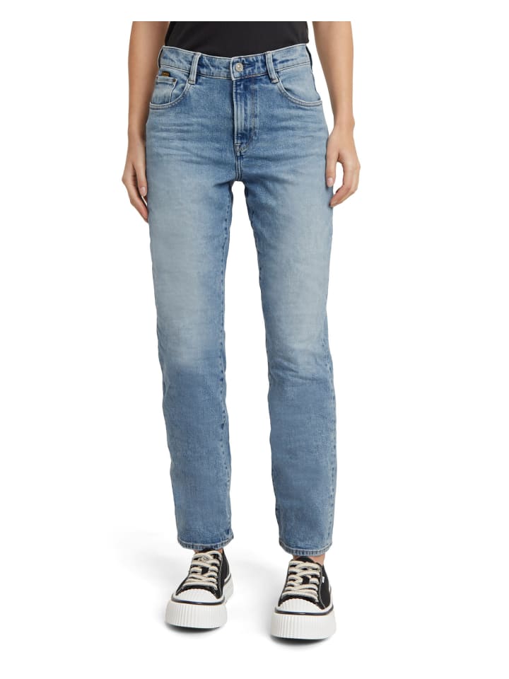 Viktoria High Straight Jeans vintage olympic blue