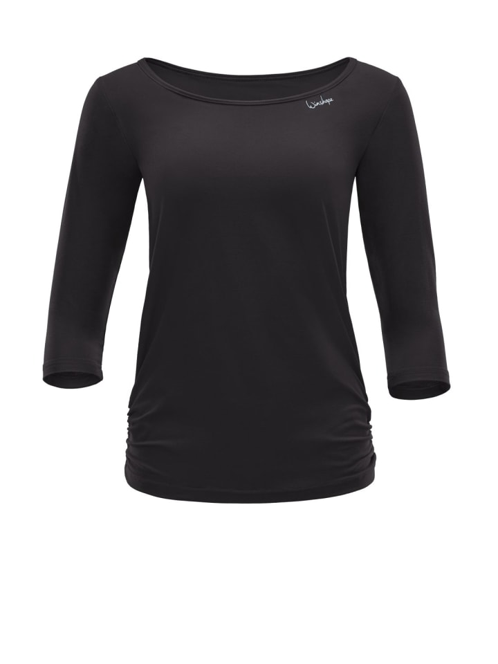 Functional Light and Soft 3/4-Arm Top AET139LS in schwarz