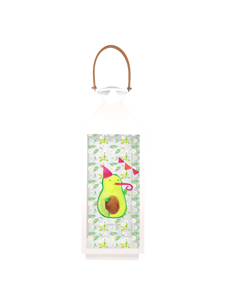Outdoor Laterne Avocado Geburtstag ohne Spruch in Transparent