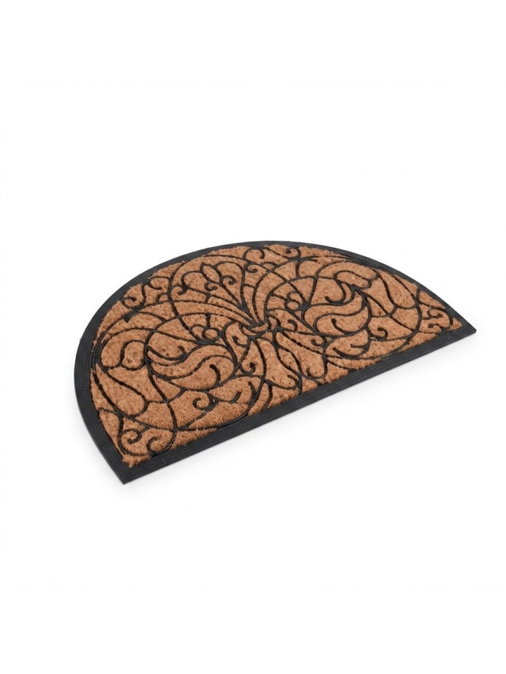 Fußmatte "Ornament" in Natur/ Schwarz - 100 x 60 cm