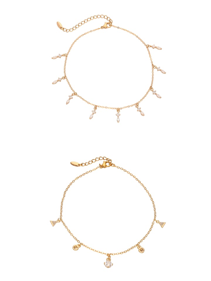 Women Bracelets Set in gold