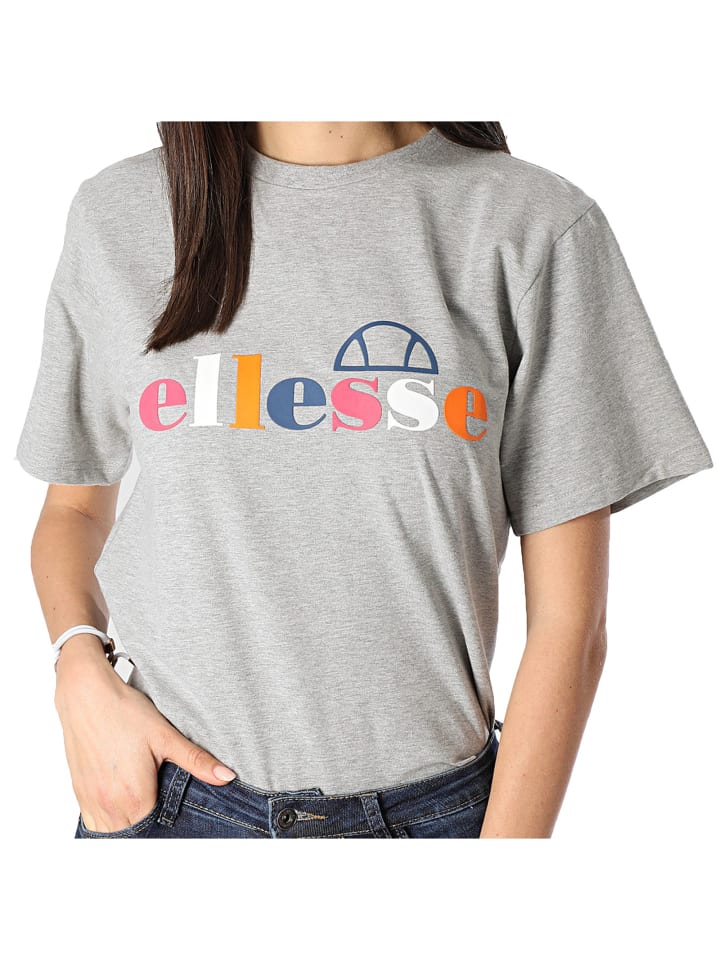 Rialzo-T-Shirt Graues Melange