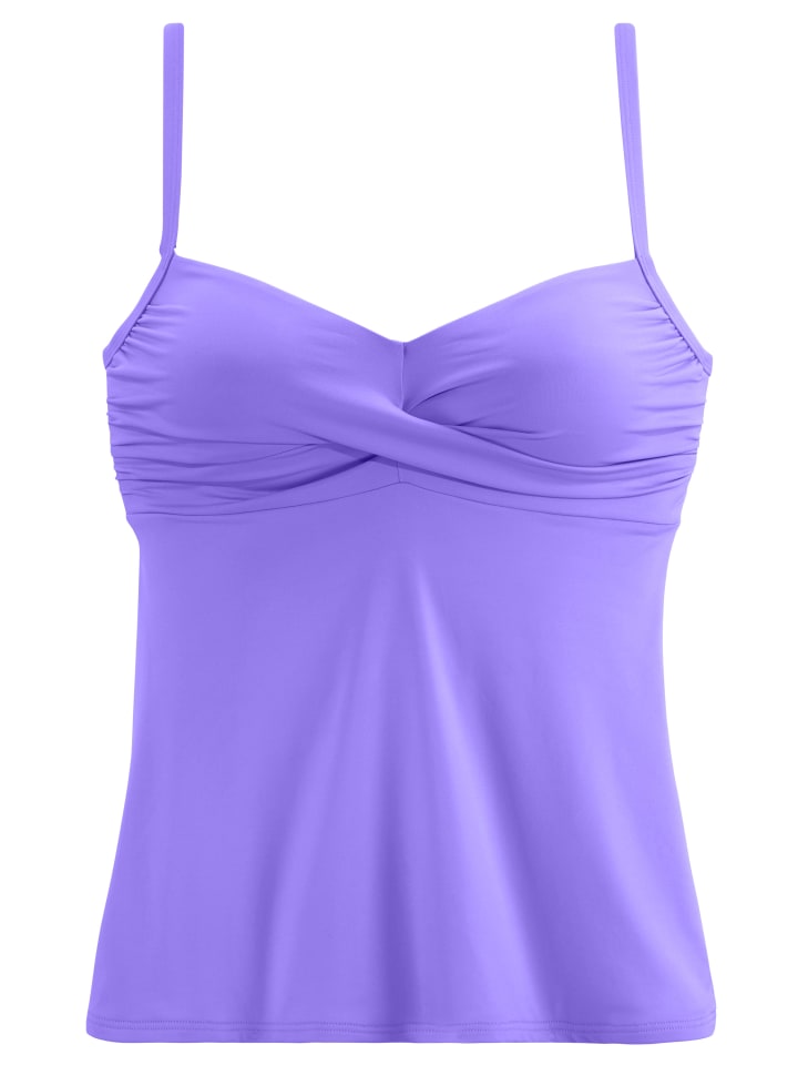 Bügel-Tankini-Top in lila