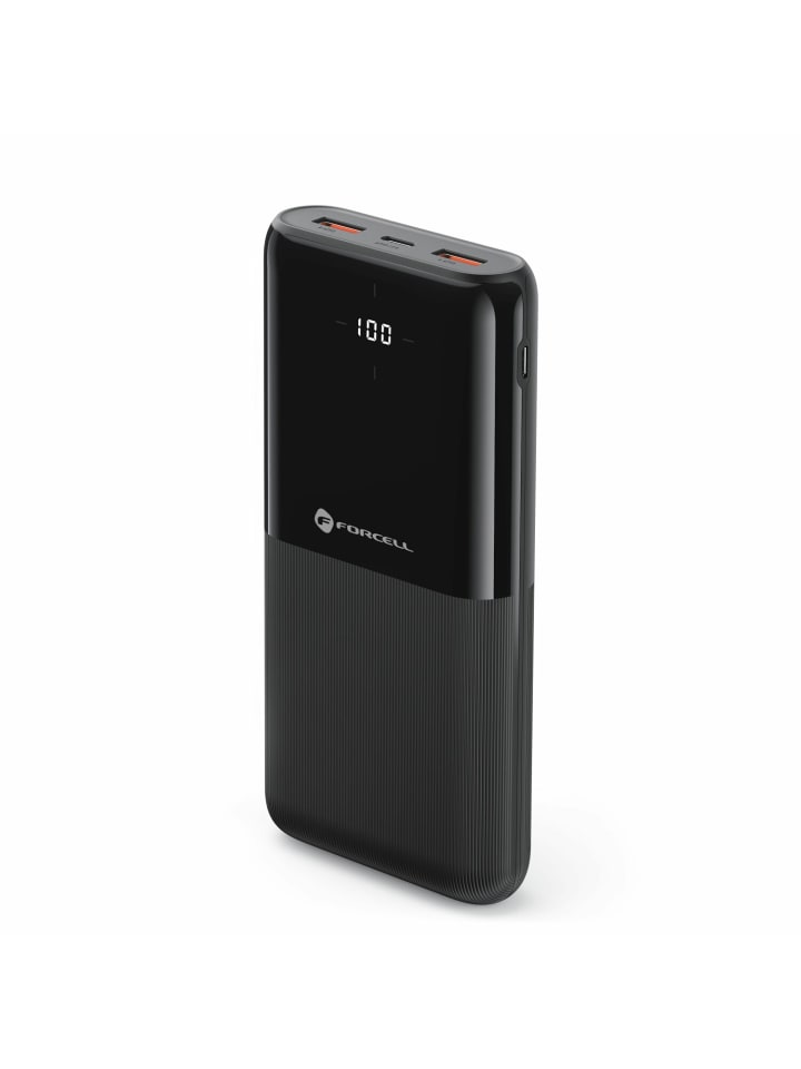 FORCELL Powerbank F-Energy P20k1 PD 20W QC 20000mah black in Schwarz