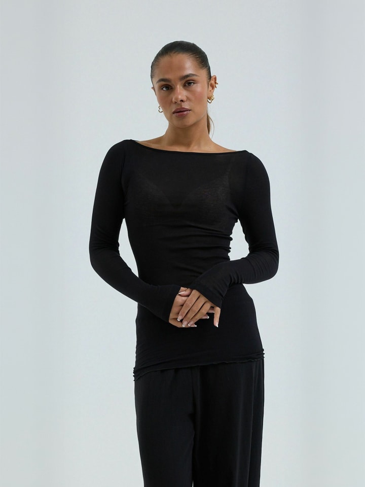 T-Shirt Cotton in Black