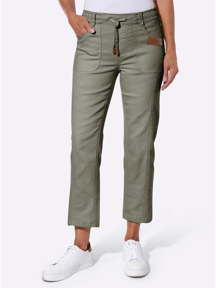 7/8-Jeans in khaki