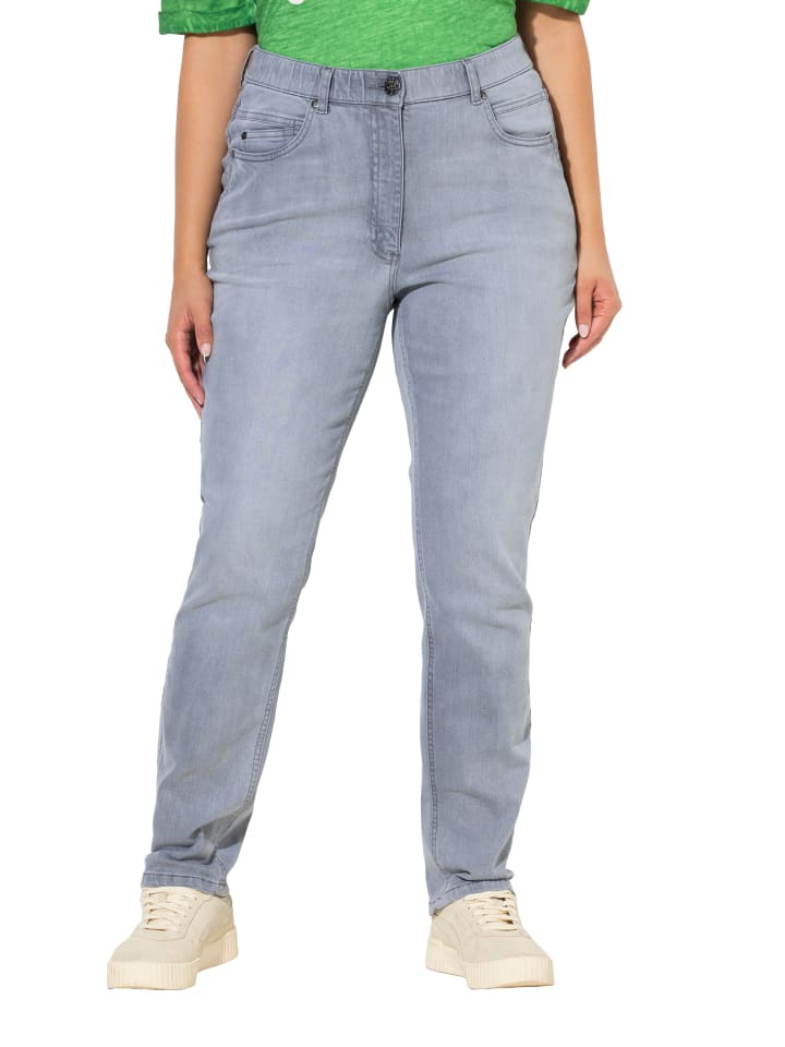 Jeans in light grey denim